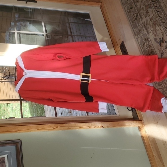 Aeropostale Santa 65"L Sz. L/XL 1 pc Outfit Costume Lounge Pajamas - Picture 1 of 10
